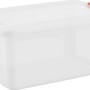 Contenitore trasparente K-Latch L con coperchio e chiusure rosse.