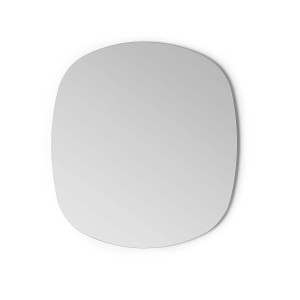 Specchio da parete t.b.t. con angoli arrotondati.