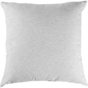 Cuscino/fodera per cuscino quadrato in tessuto grigio chiaro.