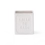 Portaspazzolino t.b.t. bianco con scritta "Salle de Bain" per il bagno.