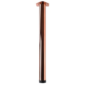 Gamba per mobili t.b.t. effetto rame, ideale per progetti di fai-da-te.