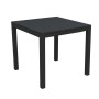 Tavolo da giardino Sullivan in alluminio antracite 80x80x75 cm