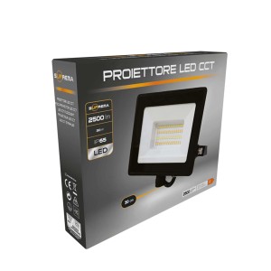 Proiettore LED alloggiamento in alluminio 30W 2700lm nero