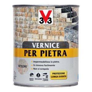 Barattolo di smalto trasparente per pietra t.b.t., incolore, per interni ed esterni.