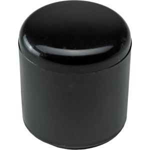 Copertura terminale nera Hettich in plastica per tubi tondi Ø 16 mm (set da 4).