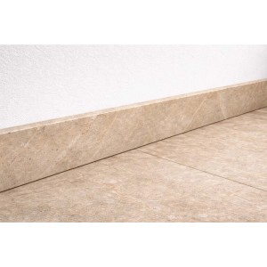 Battiscopa in gres porcellanato effetto pietra Ivory H 7 cm