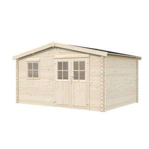 Casetta da giardino in legno Martina sp. 34 mm H224xL412xP304 cm