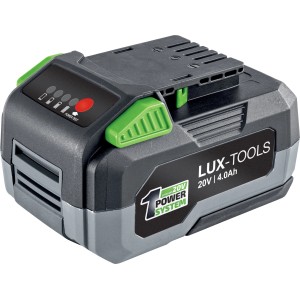 Batteria LUX 20V Li-Ion 4Ah per elettroutensili, parte del sistema 1 PowerSystem.