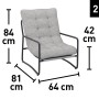 Salotto da balcone Patterson acc e Textilen cuscini poliestere 2 posti_8