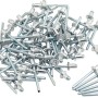 Rivetti ciechi LUX argentati 4,8x28mm, 50 pezzi, per unire componenti.