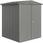 Casetta da giardino in metallo Biohort Europa, grigio quarzo metallizzato, 2,4 m².