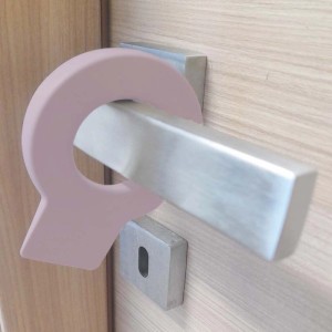 Fermaporta silicone Ø 6 cm rosa