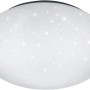Plafoniera LED bianca Putz con effetto cielo stellato, 15W, ideale per bagno e soggiorno.