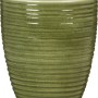 Vaso per orchidee Scheurich Glass Olive, Ø 12,3 cm, vaso verde con texture a coste.