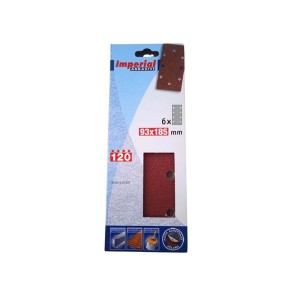 Carta vetrata Imperial Abrasivi, 6 pezzi, grana 120, per lavori di levigatura.