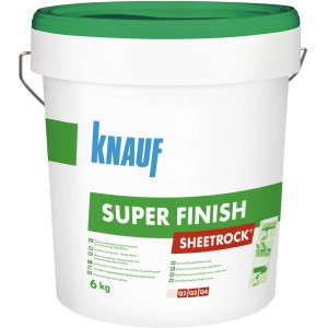 Stucco Knauf Super Finish in secchio (6kg) per cartongesso.