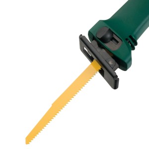 Lama per seghetto alternativo LUX per legno, 228 mm, set da 2, lama gialla nella sega.