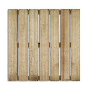 Piastrella in legno chiaro per esterni. Piastrelle in legno con fessure strette.