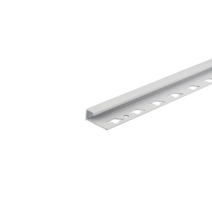 Profilo per piastrelle t.b.t. argento per bordi e finiture pulite.