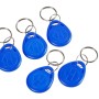Cinque portachiavi blu t.b.t. per controllo accessi Citofoni.