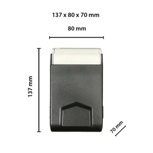 Cassetta sicurezza chiavi alluminio led doppia mappa 70x120x50 mm