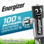 Batteria Energizer Max Plus 9V con mascotte e confezione riciclabile.