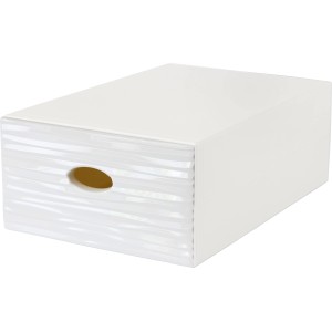 Contenitore/scatola portaoggetti t.b.t. bianco con foro per maniglia. Categoria: Contenitori.