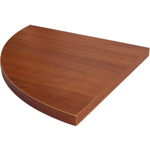 Mensola a muro semicircolare effetto legno per montaggio a parete.