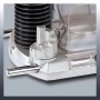 Dettaglio della fresatrice verticale Einhell TC-RO 1155 E, con regolazione profondità e protezione trucioli.