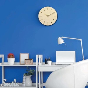 Orologio da parete Altair Ø 30x4 cm panna