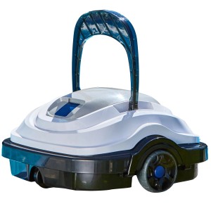 Robot piscina a batteria Orca 45 CL bianco/nero per la pulizia del fondo.