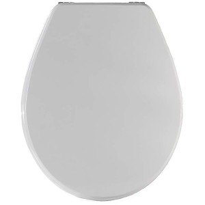 Sedile WC t.b.t. bianco di forma standard, vista dall'alto.