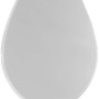 Sedile WC t.b.t. bianco di forma standard, vista dall'alto.