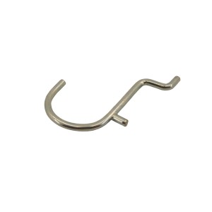 Gancio t.b.t. per pannelli forati per appendere utensili.