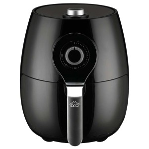 Friggitrice t.b.t. nera con timer e maniglia.