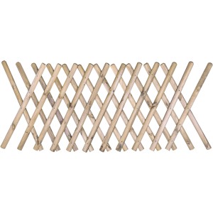 Pannello flessibile per recinzione da giardino in legno, ideale come bordura o schermo per la privacy.