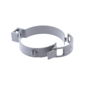 Collare grigio per tubi HT, per il fissaggio di tubi di scarico.