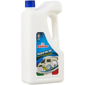 Rhütten Akqua blu WC liquido sanitario per WC da campeggio.