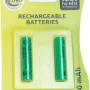 Globo batterie di ricambio per luci solari, 2 batterie AAA, 600 mAh, ricaricabili.