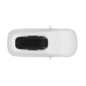 Box da tetto per auto Motion 3 L nero lucido