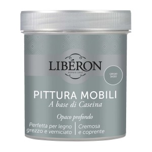 Barattolo di smalto per mobili 'Grigio Sasso' di Liberon. Ideale per dipingere mobili.