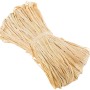 Raffia naturale 50g, beige, per lavori di legatura decorativi in giardino e in casa.
