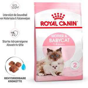 Royal Canin Mother & Babycat cibo per gatti, confezione da 400g per gatte madri e gattini.