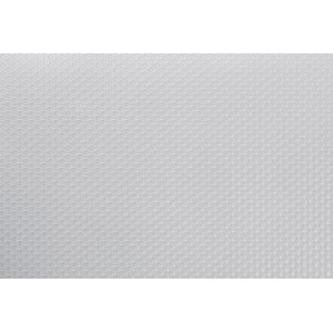 Dettaglio di una tovaglia bianca con una fine texture in rilievo.