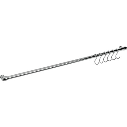 Barra multiuso con 6 ganci linea Lonardo 78 cm x 4 cm x 4 cm