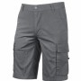 Pantaloncini cargo grigi da uomo, categoria abbigliamento da lavoro.