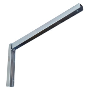 Mensola pieghevole OBI Geras, zincata, 380 mm, per scaffali e soluzioni salvaspazio.