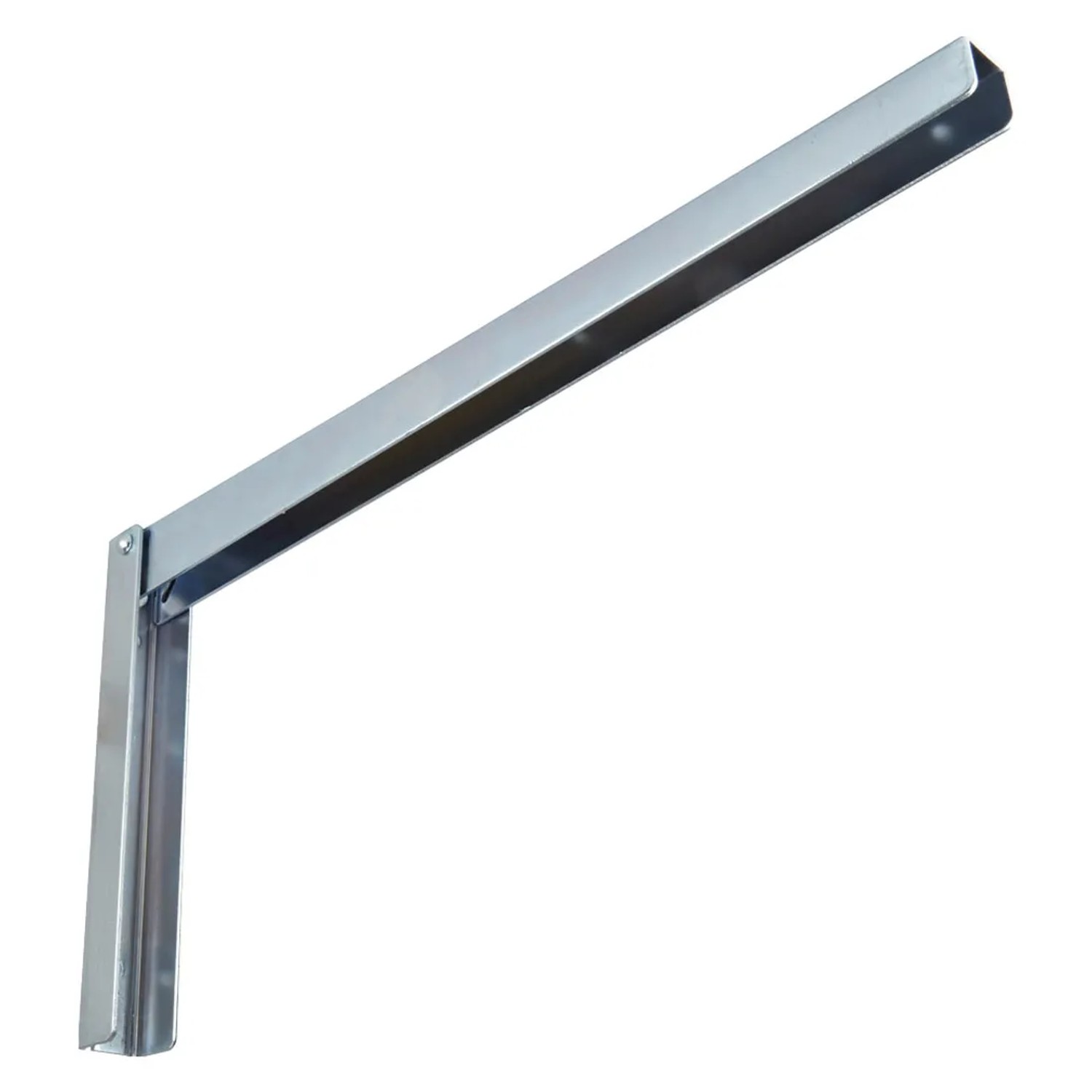 Mensola pieghevole OBI Geras, zincata, 380 mm, per scaffali e soluzioni salvaspazio.