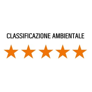 Cinque stelle dorate per la classificazione ambientale delle stufe a pellet t.b.t.