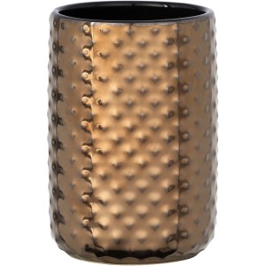 Portaspazzolino Wenko Keo in ceramica color rame con finitura lucida.